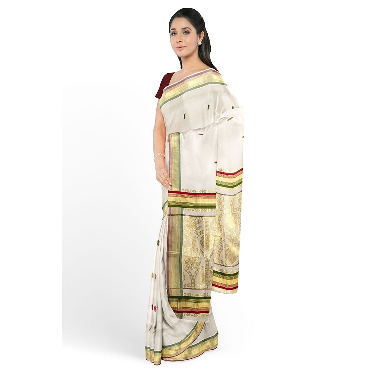 Handloom Kasavu Sarees
