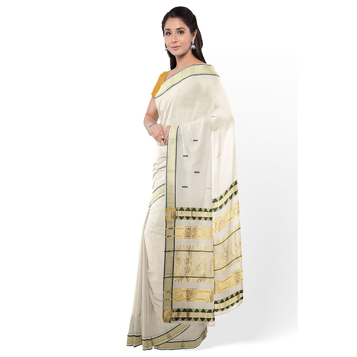 Tissue Kerala Kavasu Sarees.