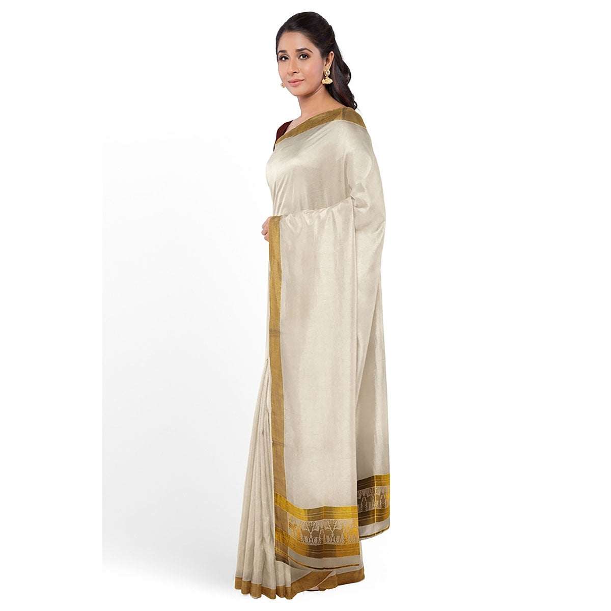 Handloom Kasavu Sarees