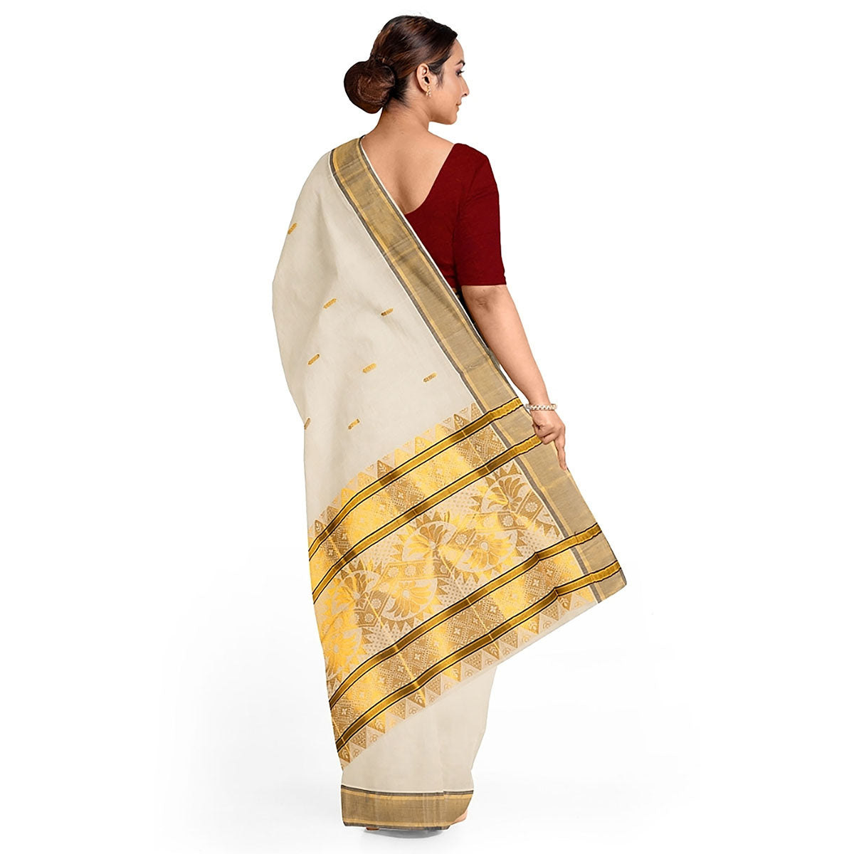 Tissue Set Mundu Kavasu Sarees