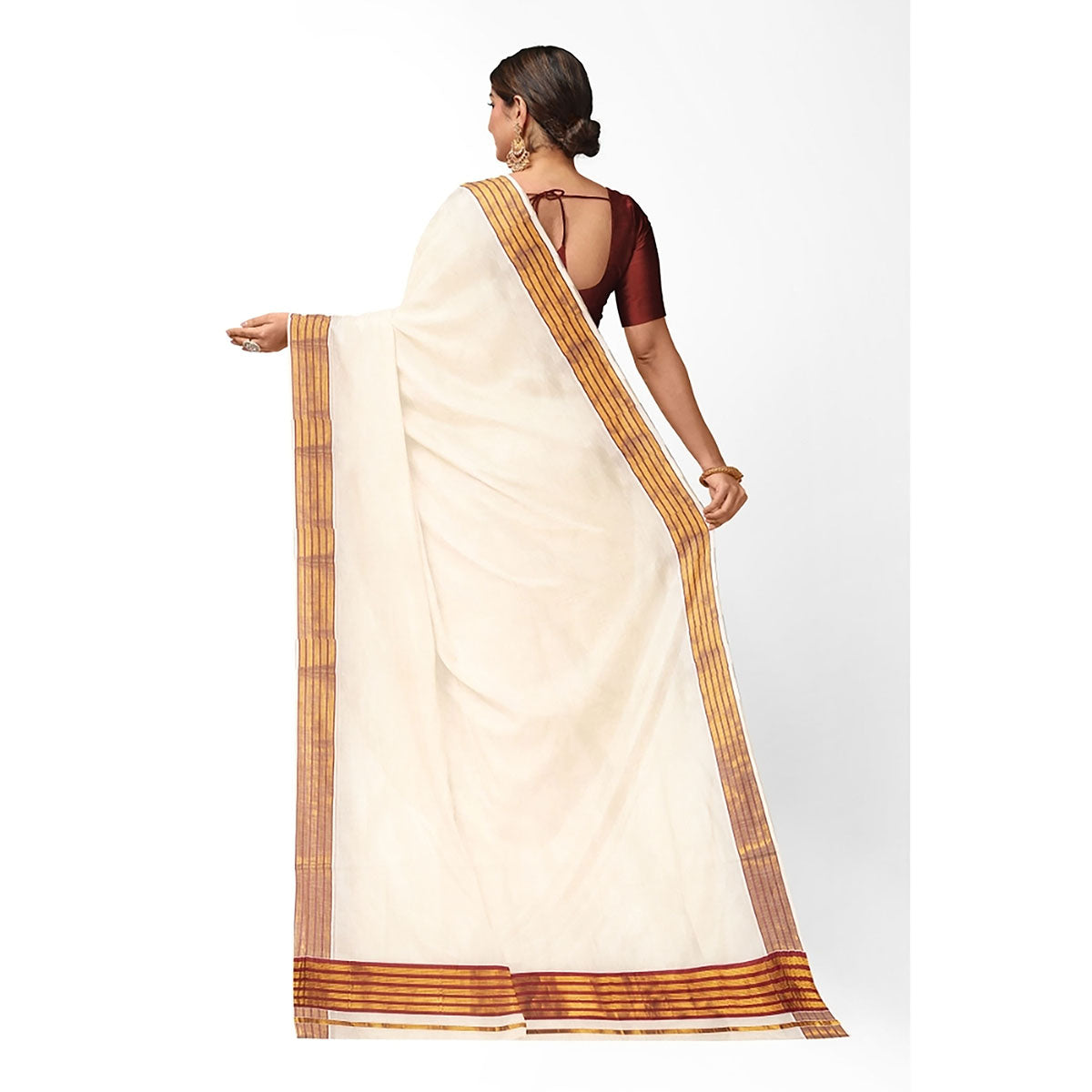 Tissue Kerala Kavasu Sarees.