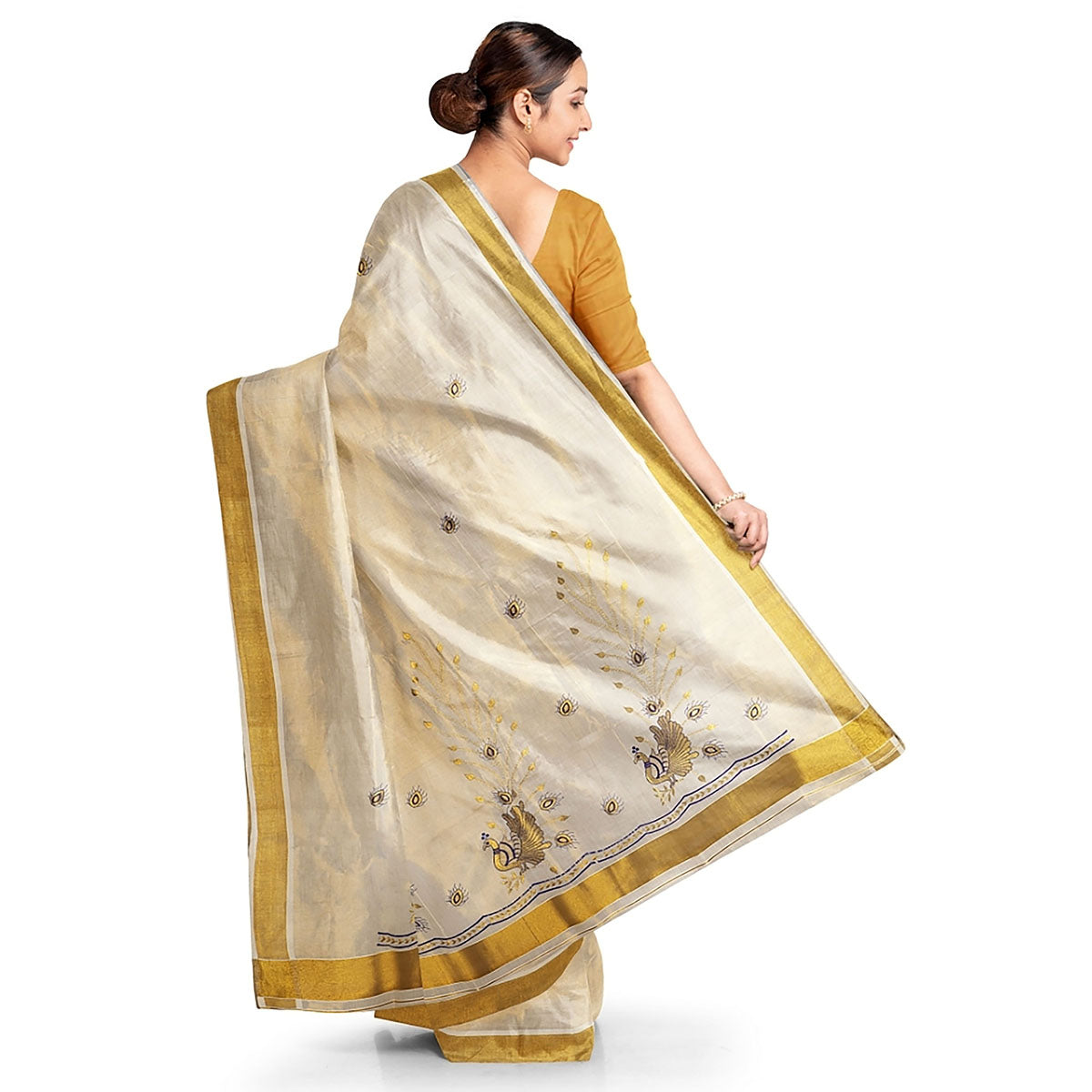 Tissue Set Mundu Kavasu Sarees