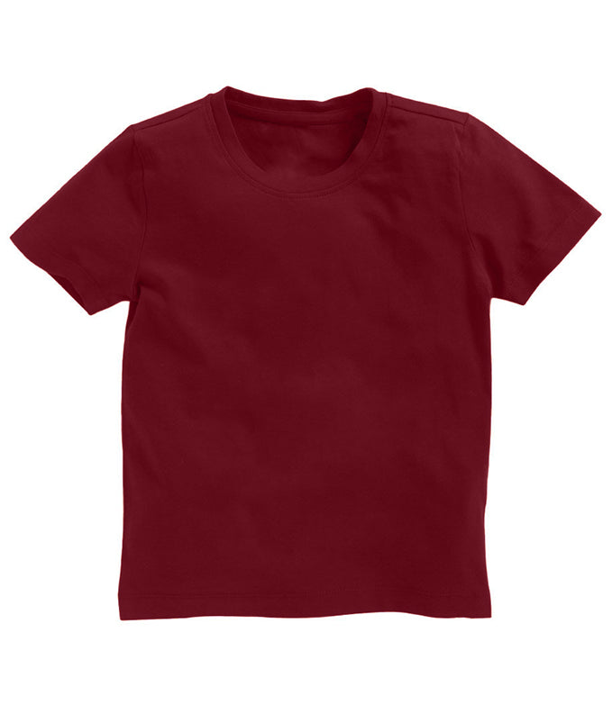 Boys Plain Half Sleeve Round Neck Tshirt-BOYS-PL-HS-002