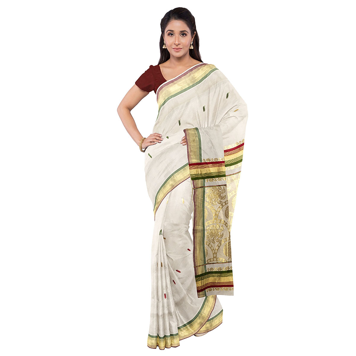 Handloom Kasavu Sarees