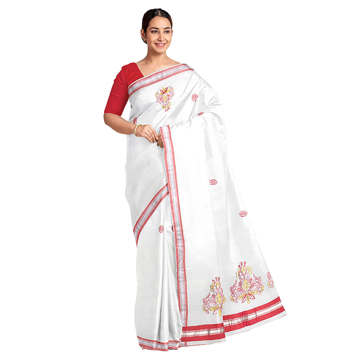 Tissue Set Mundu Kavasu Sarees
