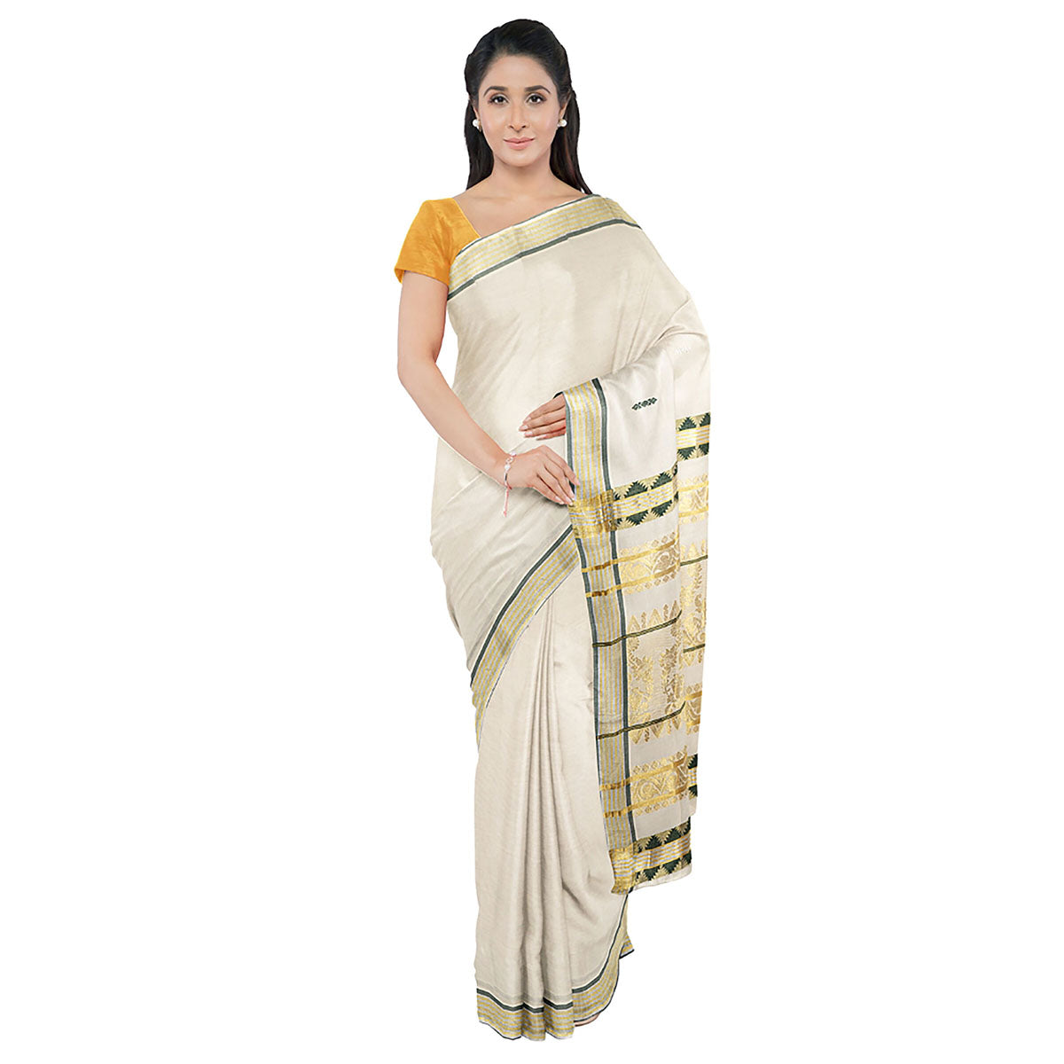 Tissue Kerala Kavasu Sarees.