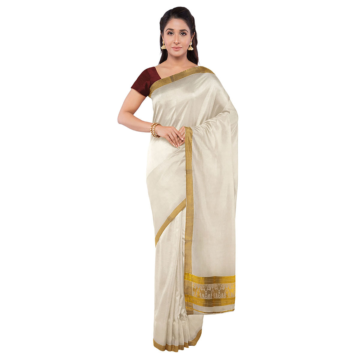 Handloom Kasavu Sarees