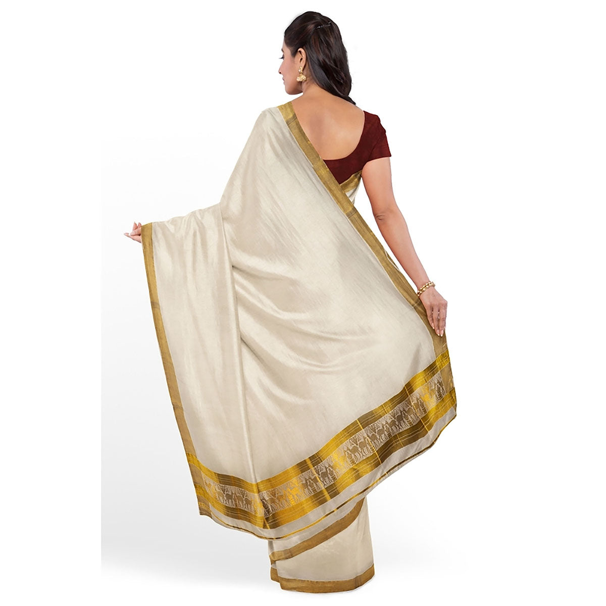 Handloom Kasavu Sarees