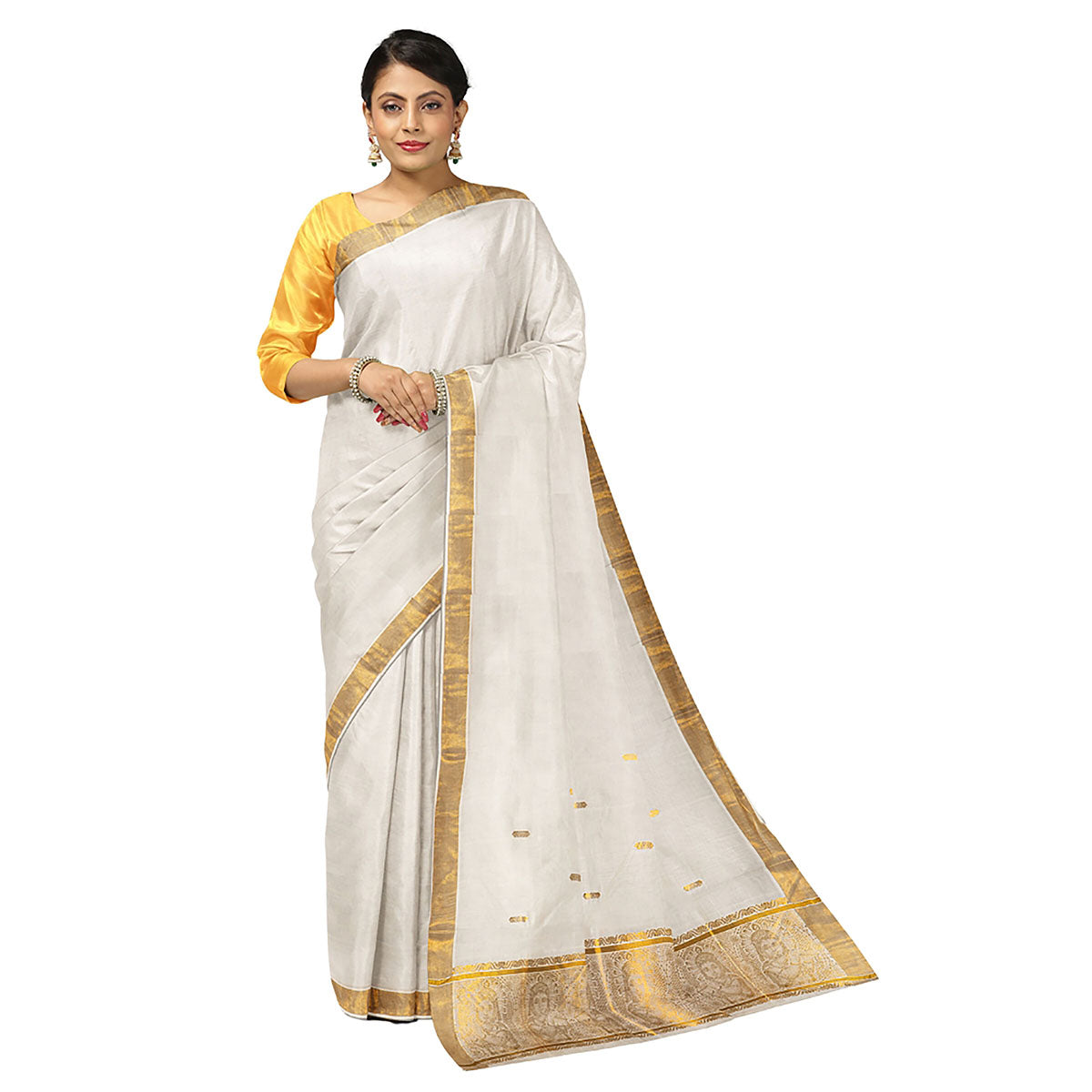 Handloom Kasavu Sarees