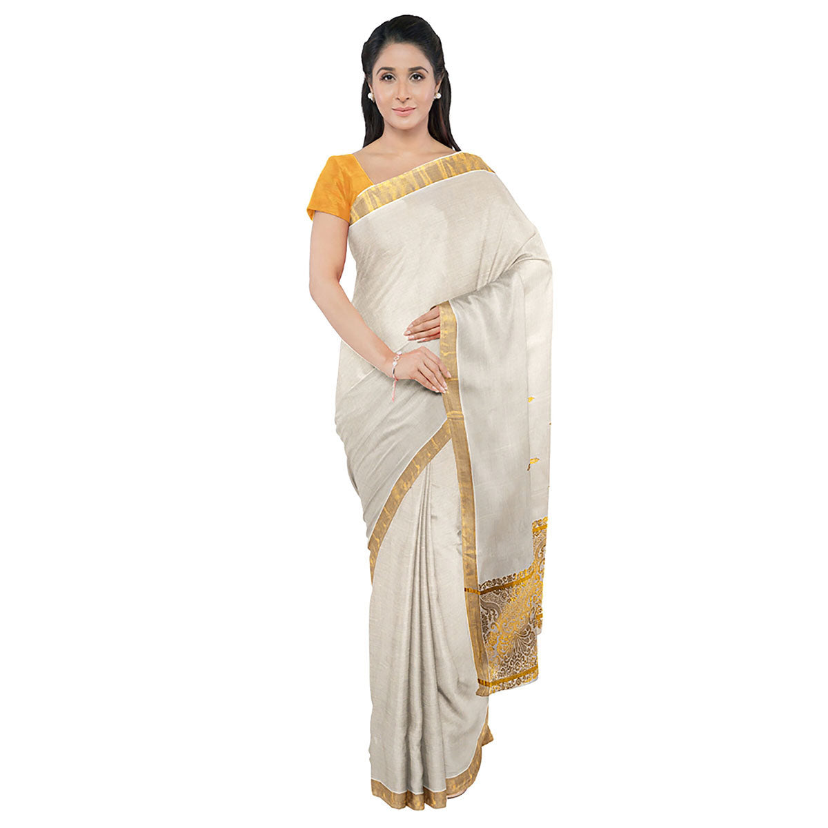 Kerala Kavasu Sarees.