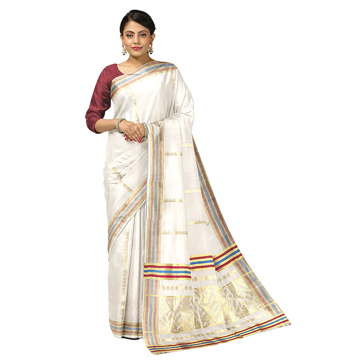 Handloom Kasavu Sarees