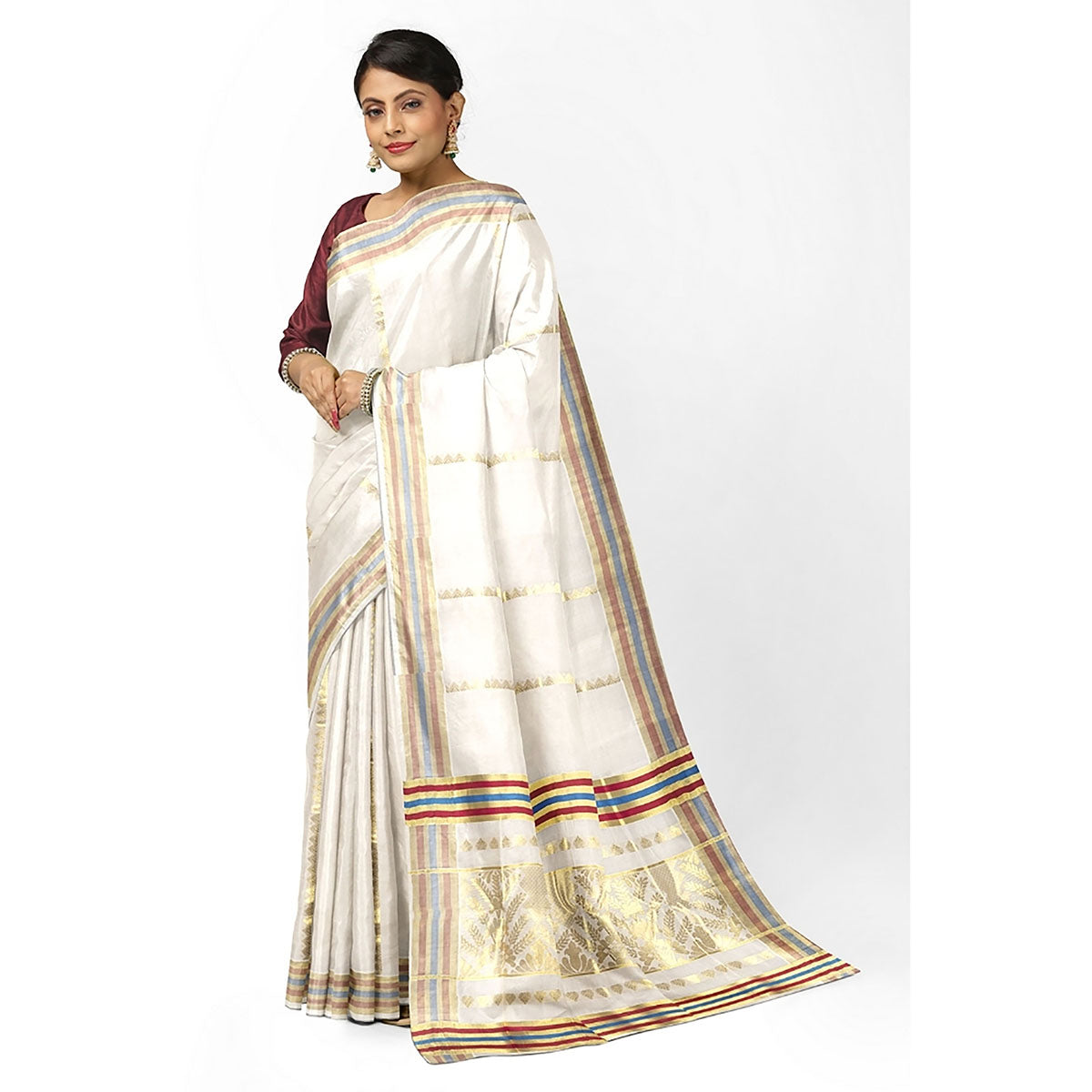 Handloom Kasavu Sarees
