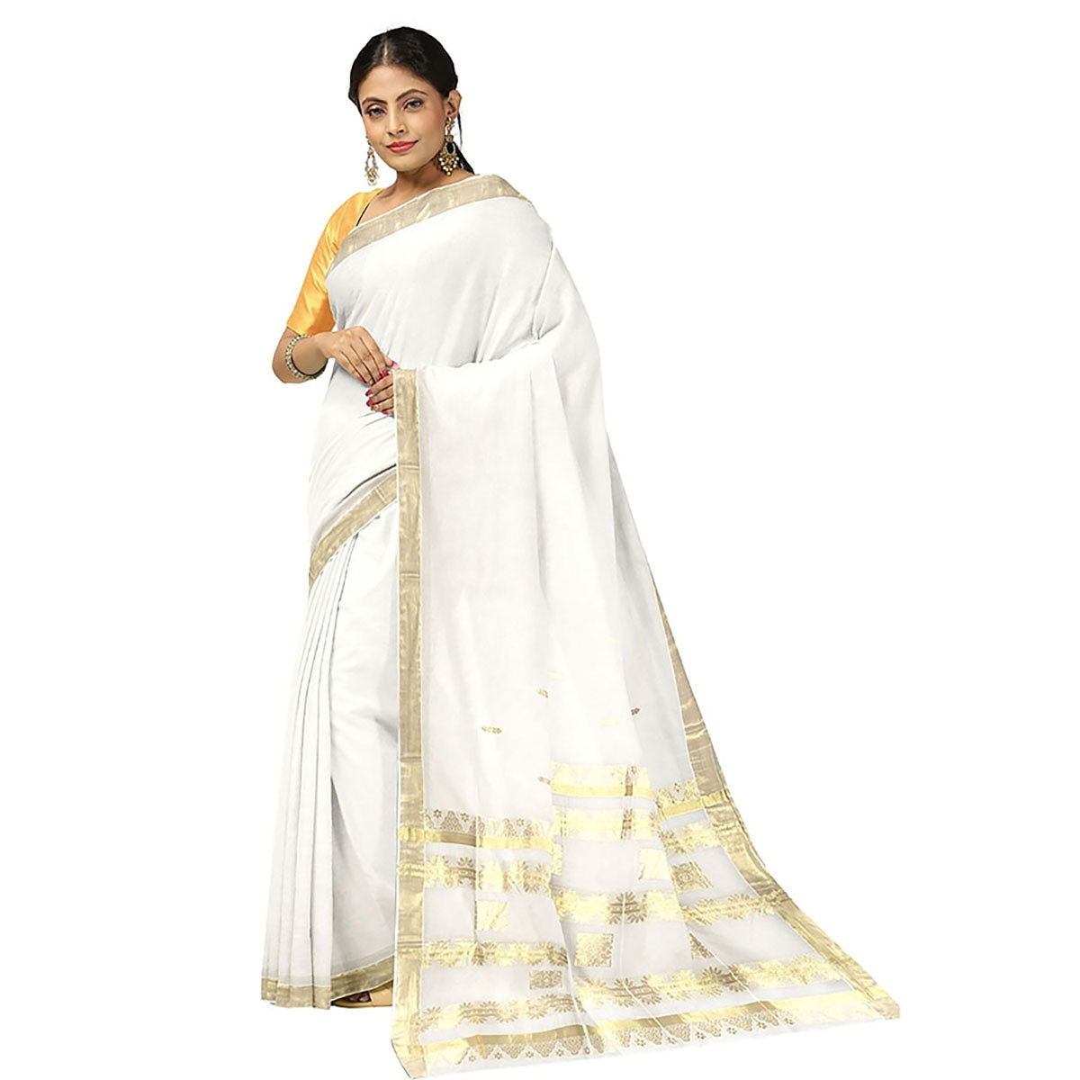 Tissue Kerala Kavasu Sarees.