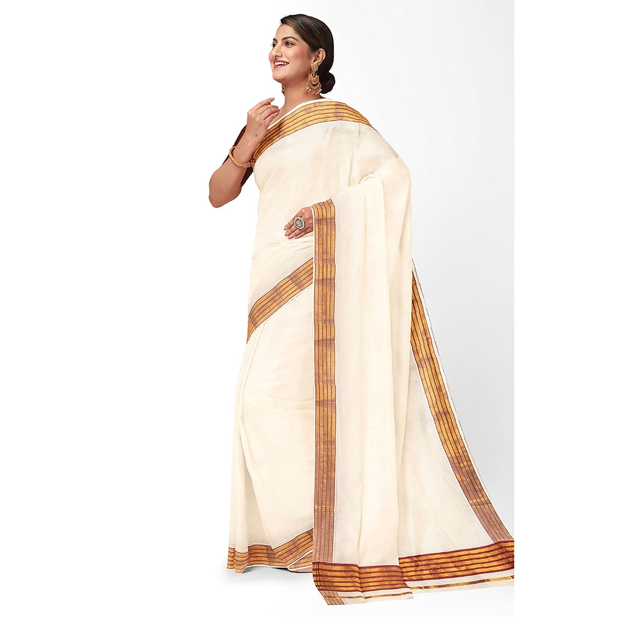 Tissue Kerala Kavasu Sarees.