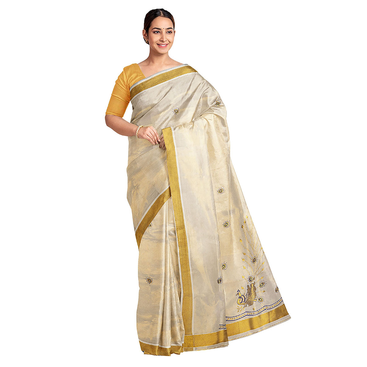 Tissue Set Mundu Kavasu Sarees