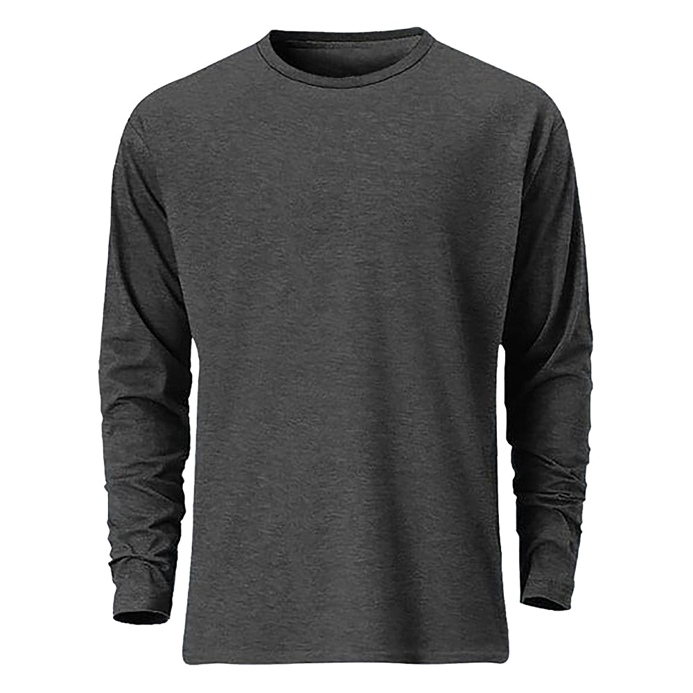 Round Neck-Full Sleeve- Plain T-Shirt-RNHS150