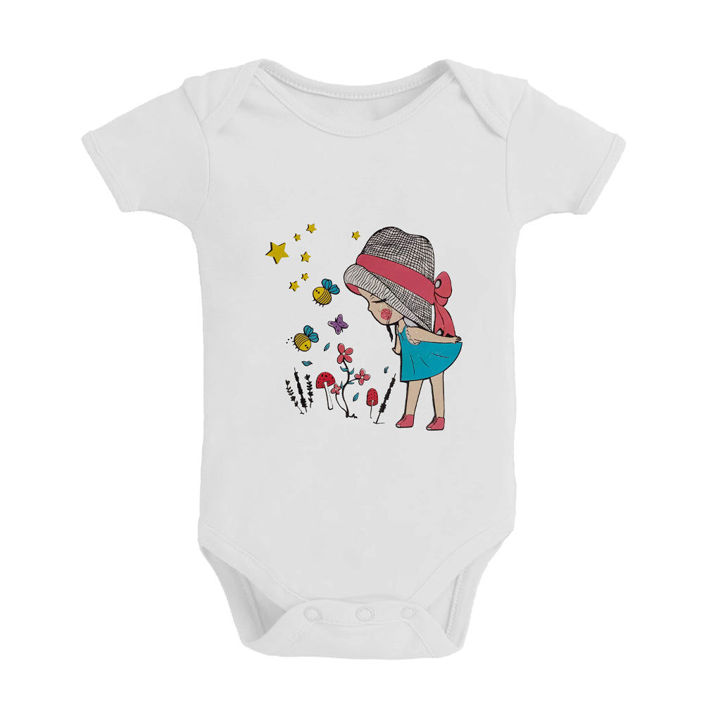 Babies Graphic Printed Half Sleeve Romper|Assorted Print|BSUIT-HS-BBY-301